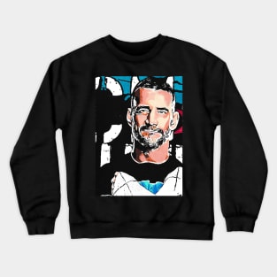 CM Punk WWE AEW painting Crewneck Sweatshirt